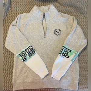 PINK- quarter zip jacket